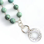 jpN005 (Turquoise and Sterling Silver Necklace)