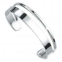 gbB085 (Sterling Silver Double Ring Cuff)