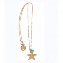 mbStarfishPend (Starfish pendant with Chrysoprase or White Pearl Necklace)