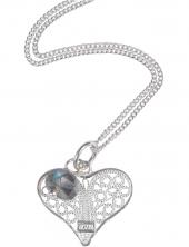 mbDS2552 (Small Sterling Silver Filigree Heart Pendant)