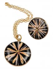 mbN381B_Shell (Black Star Shell Necklace)