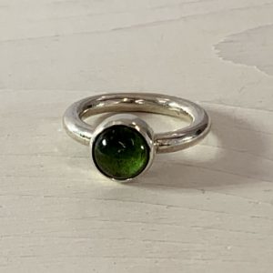 Sterling Silver and Tourmaline Gemstone Ring