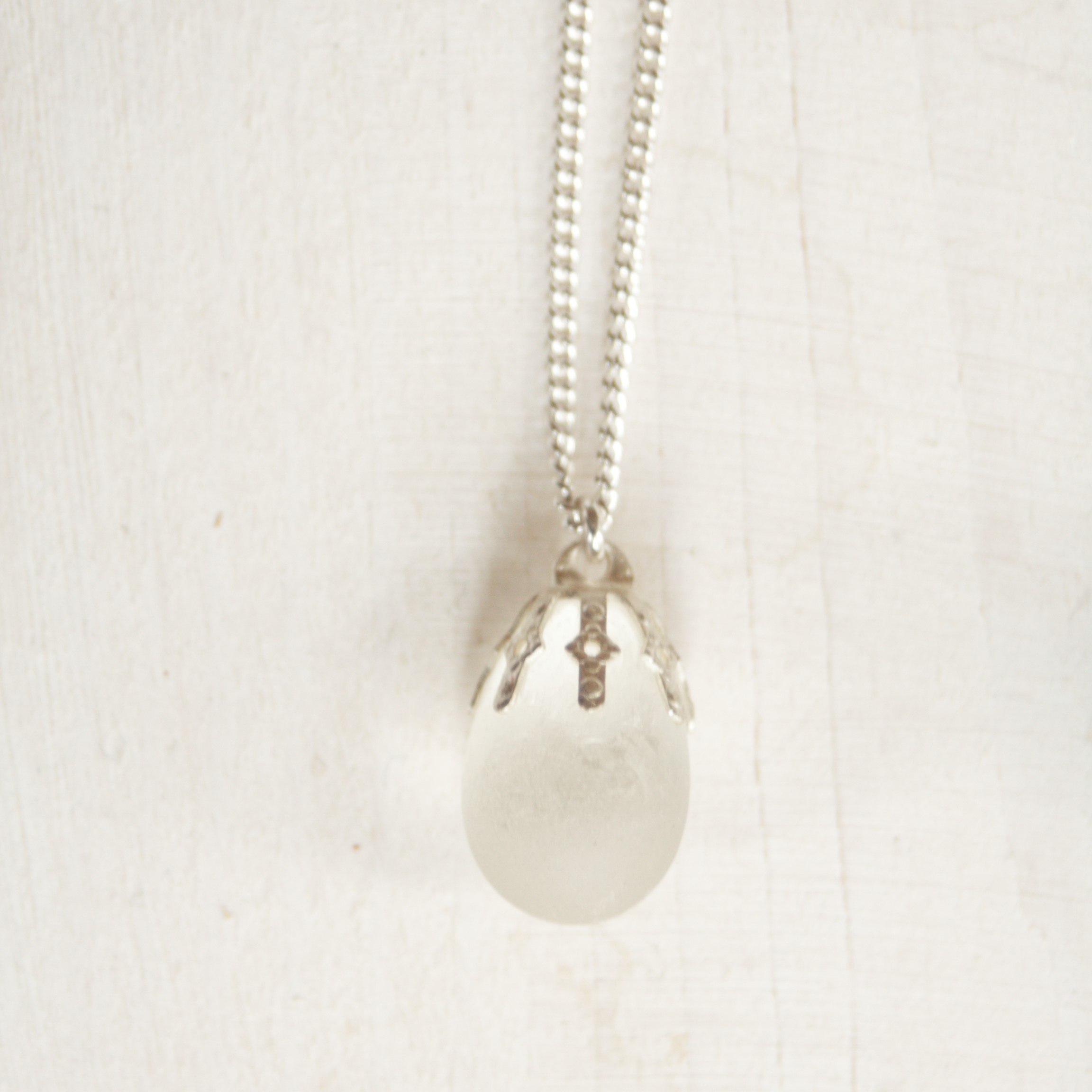 Seaglass and Sterling Silver Pedant Necklace - Image 2