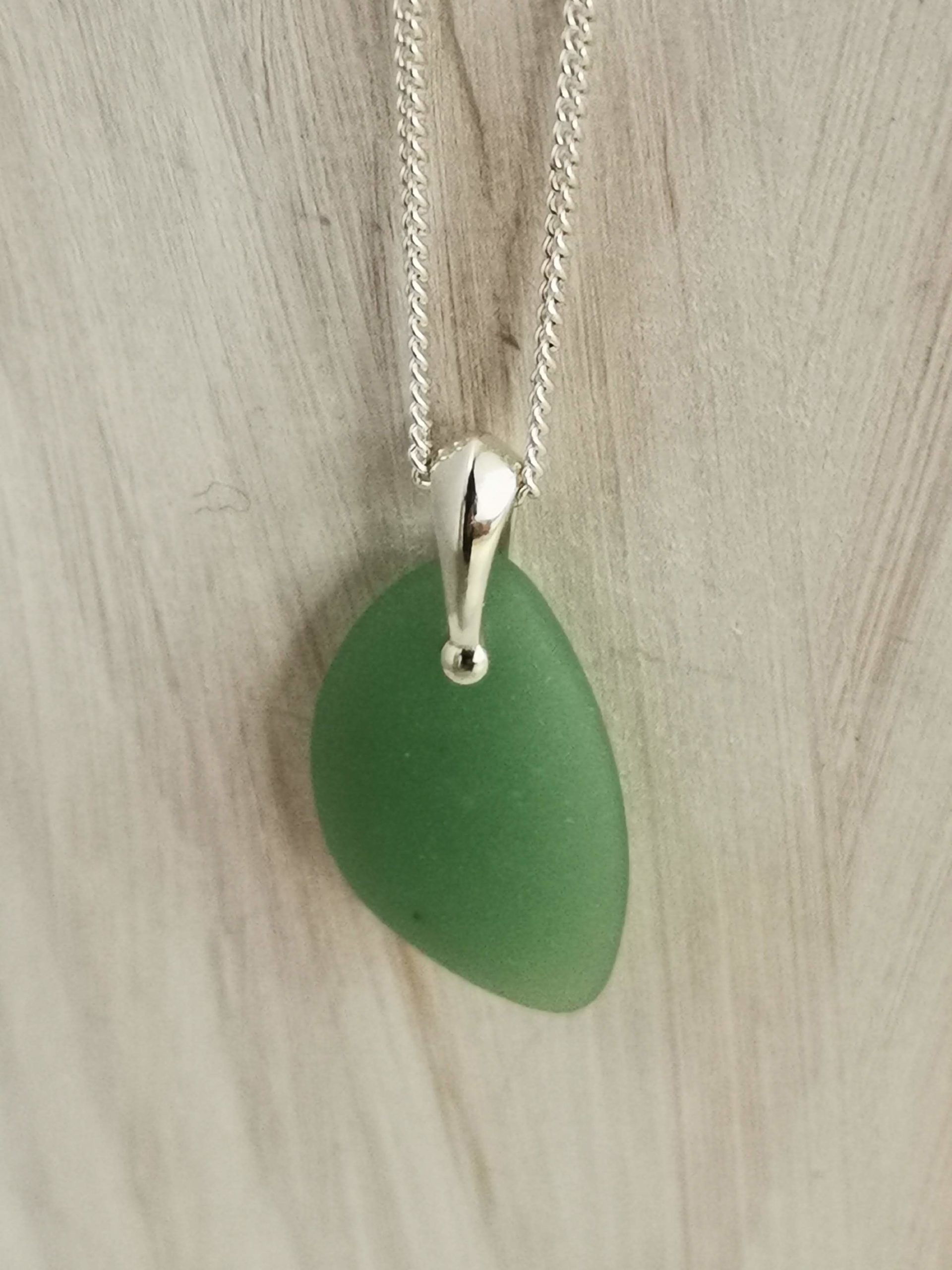 Cultured Seaglass Pendant Necklace - Image 4