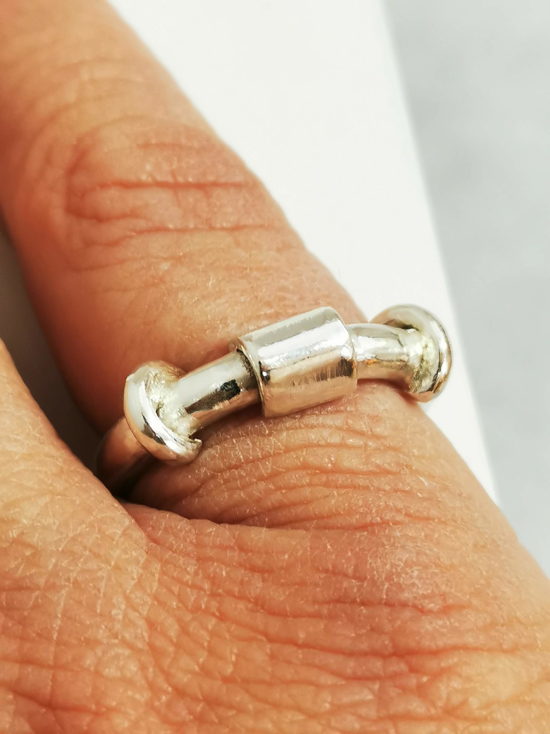 Sterling Silver Unisex Chunky Ring - Image 3