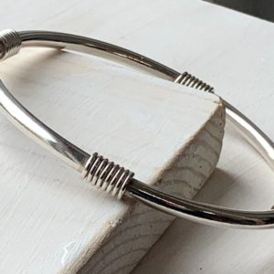 Chunky Sterling Silver Bangle
