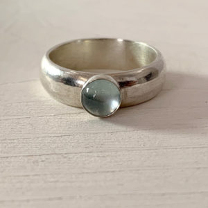 Sterling Silver Ring with Gemstone