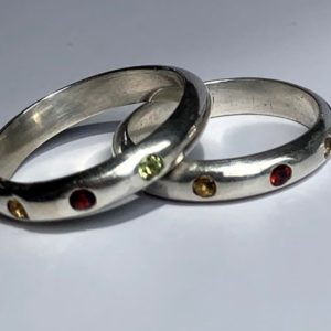 Sterling Silver Gemstone Ring - Customisable