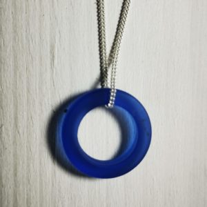 Seaglass Circle Pendant Necklace