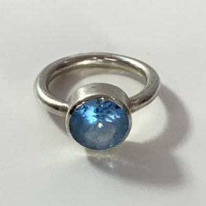 Sterling Silver Blue Topaz Ring