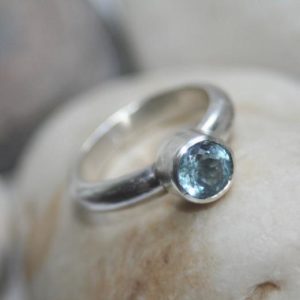 Sterling Silver Topaz Gemstone Ring