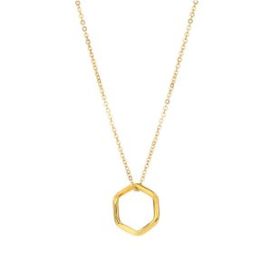 22 carat gold plated pendant necklace