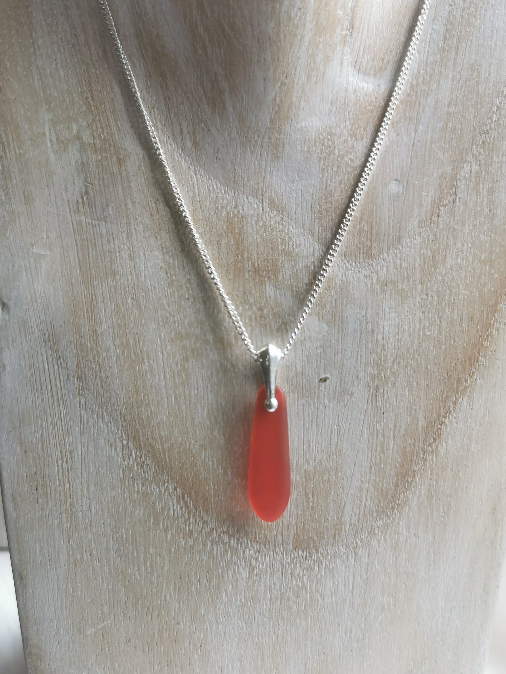 Delicate Cultured Seaglass Pendant Necklace